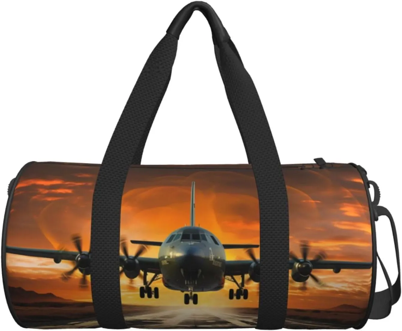 Travel Duffle Bag Weekender Bags For Men Women With Shoe Compartment Large Capacity Weekender Overnight Bag Plane Landing On Runways Carry On Tote Bags Sport Gym Bag For Travel Yoga