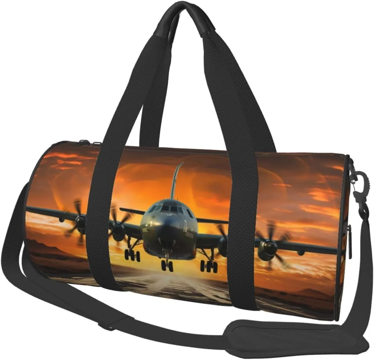 Travel Duffle Bag Weekender Bags For Men Women With Shoe Compartment Large Capacity Weekender Overnight Bag Plane Landing On Runways Carry On Tote Bags Sport Gym Bag For Travel Yoga