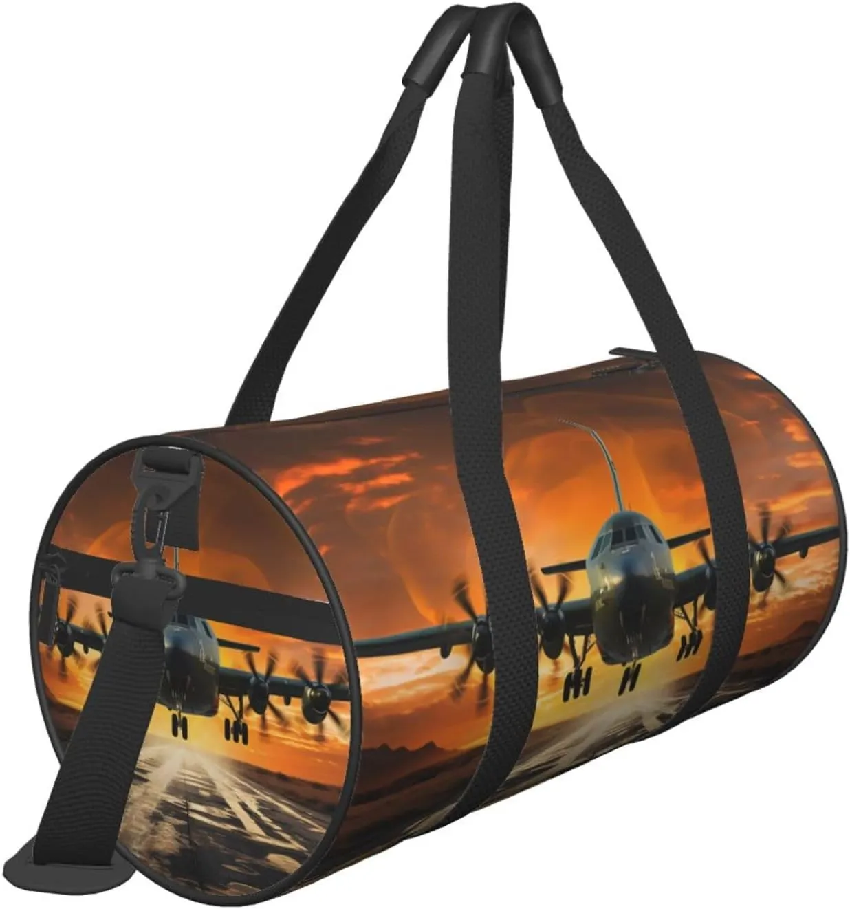 Travel Duffle Bag Weekender Bags For Men Women With Shoe Compartment Large Capacity Weekender Overnight Bag Plane Landing On Runways Carry On Tote Bags Sport Gym Bag For Travel Yoga