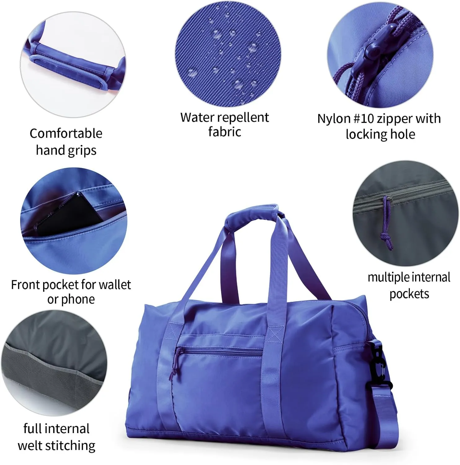 Travel Duffle Bag,Sport Gym Bag for Men And Women with Wet Pocket,Weekender Bag Carry On Tote Bags for Airplane