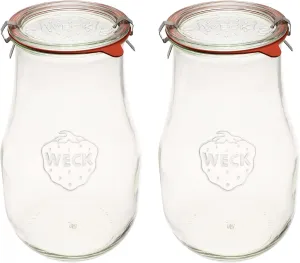 Tulip 2.5 Liter - Sour Dough Starter Jars - Large Glass Jars for Sourdough - Starter Jar with Glass Lid - Suitable for Canning & Storage