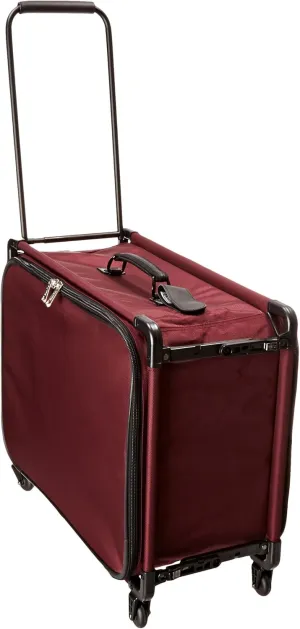 Tutto 24 Inch Small Pullman With Garment Bag, Burgundy, One Size