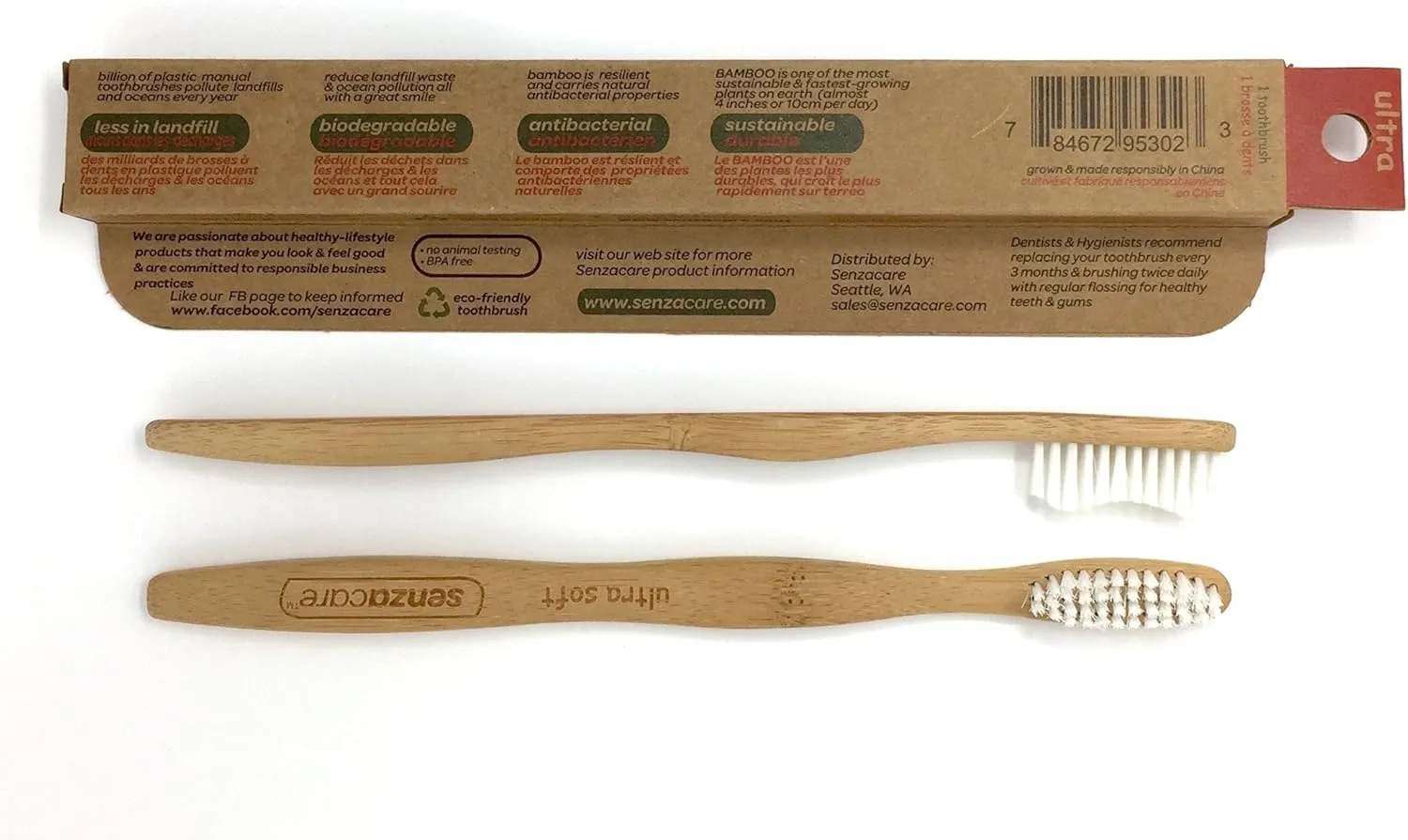 Ultra Soft Adult SenzaBamboo Eco-Friendly Toothbrush (2)