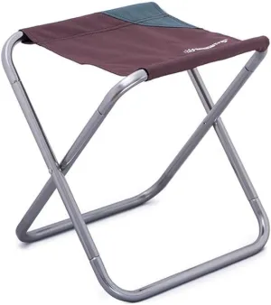 UNISTRENGH Folding Camping Stool Lightweight Portable Folding Camp Stools Ultralight for Outdoor BBQ Fishing Traveling Hiking Backpacking (Dark Coffee)