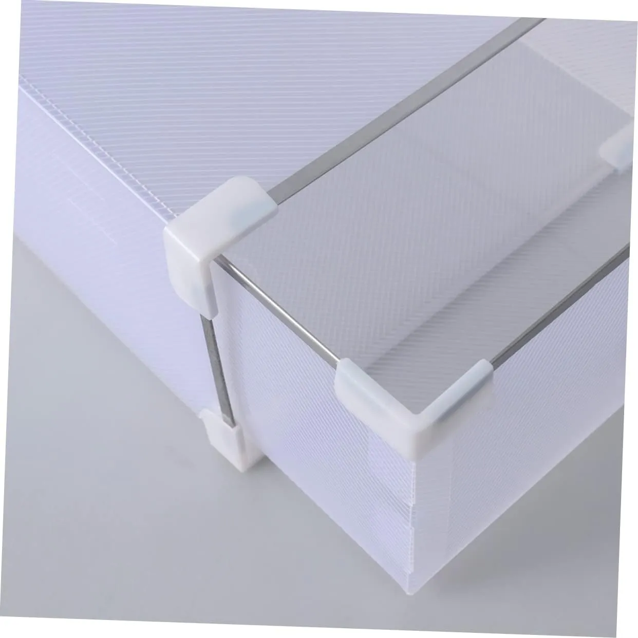 Unomor Shoe Box Storage Organizer 5 Pull-out Drawers Women's Shoes Storage White 31x20x11cm Semi
