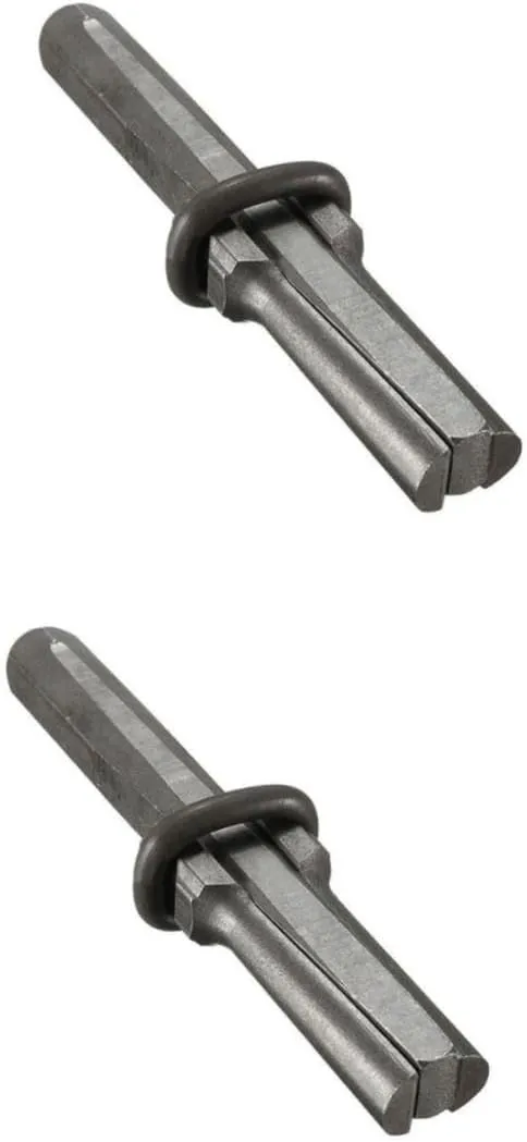 Uonlytech 2 Pcs Rock Splitting Wedge Stone Splitting Tool Stone Wedge Hand Tool High Strength Alloy Steel