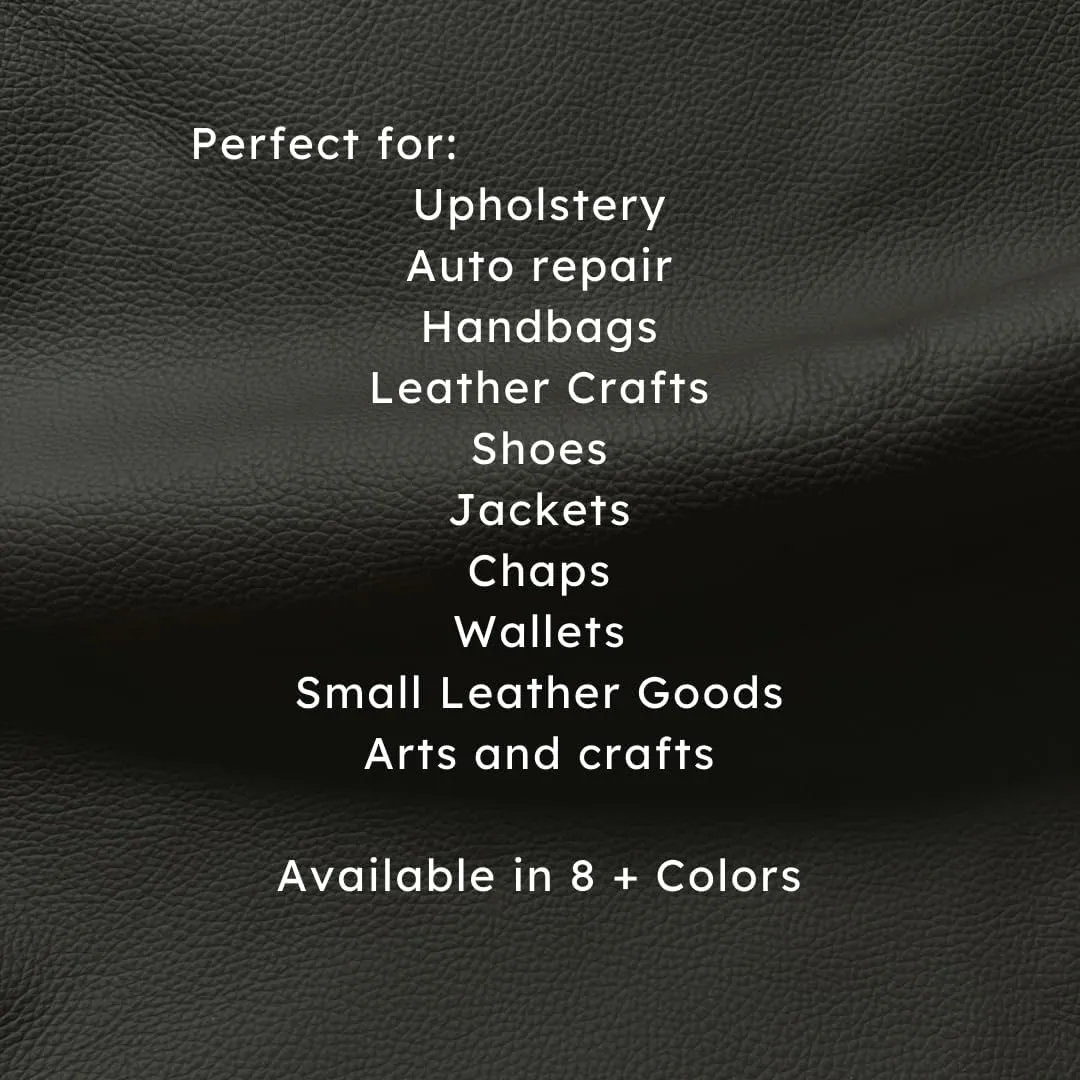 Upholstery Cowhide Leather Whole Hides 40 Sq Ft (Cognac)
