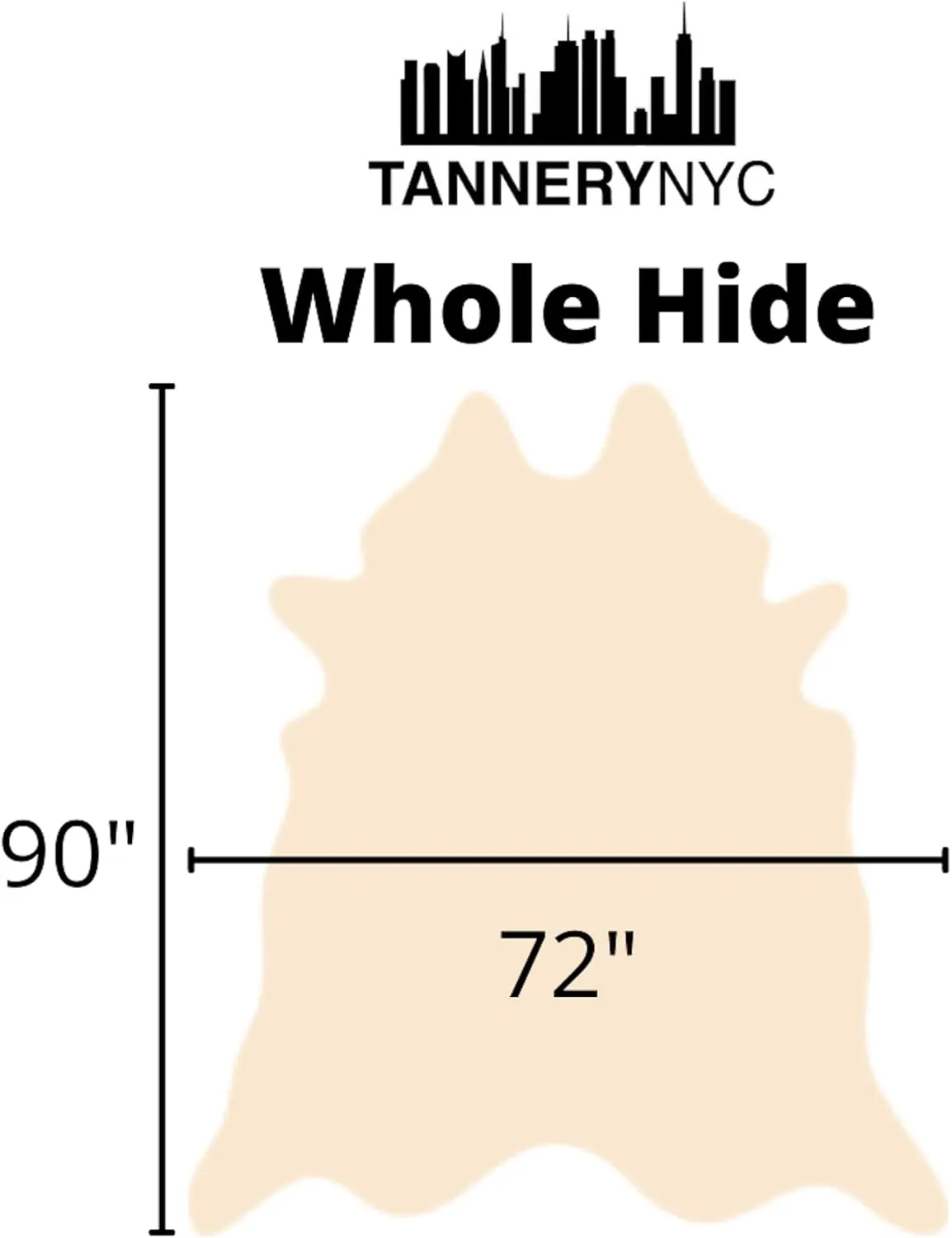 Upholstery Cowhide Leather Whole Hides 40 Sq Ft (Cognac)