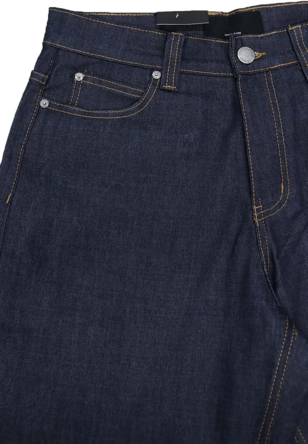 URBANJ Men's Baggy Jeans Loose Fit Wide Leg Denim Pants