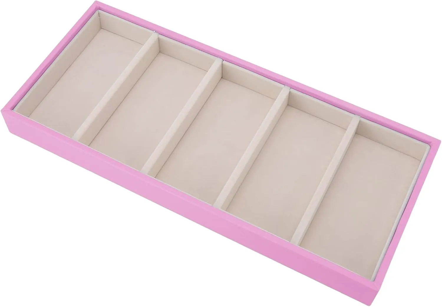 Velvet Glasses Box Tray, Stackable Glasses Display Tray Jewelry Organizer Trays for Glasses and Watch Holder Organizer Tray (redness)