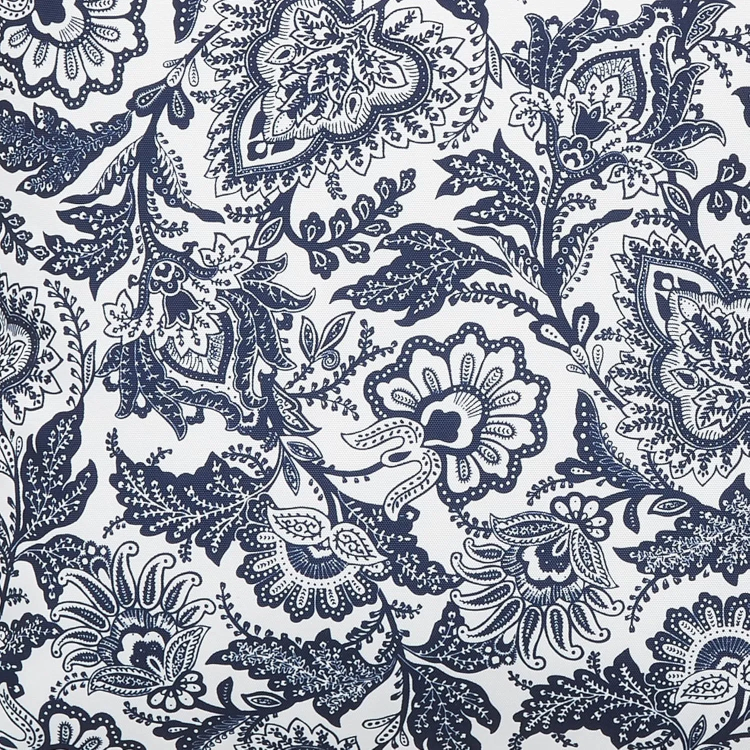 Vera Bradley Women's Cotton Decorative Throw Pillow Cover With Hypoallergenic Insert, Java Navy & White - Recycled Cotton, One Size