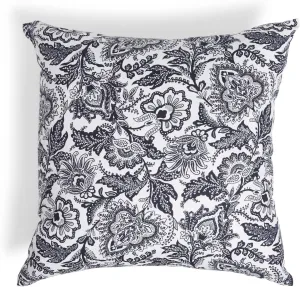 Vera Bradley Women's Cotton Decorative Throw Pillow Cover With Hypoallergenic Insert, Java Navy & White - Recycled Cotton, One Size