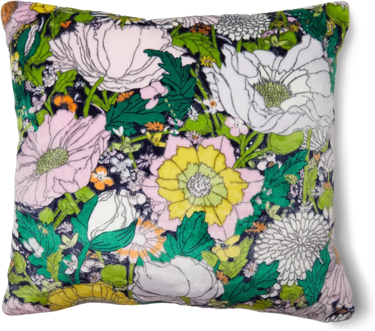 Vera Bradley Women's Decorative Throw Pillow With Removeable Hypoallergenic Insert, Bloom Boom, One Size