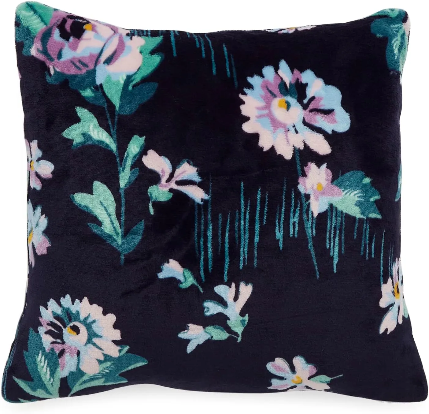 Vera Bradley Women's Decorative Throw Pillow With Removeable Hypoallergenic Insert, Navy Garden, One Size