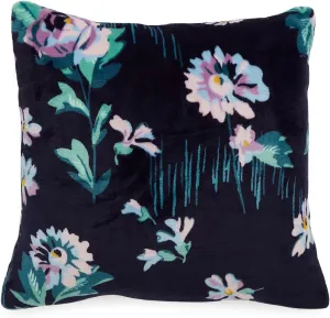 Vera Bradley Women's Decorative Throw Pillow With Removeable Hypoallergenic Insert, Navy Garden, One Size