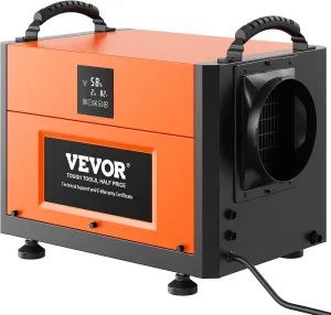 VEVOR 190 Pints Commercial Dehumidifier with Drain Hose for Crawl Spaces, Basements Warehouse & Job Sites, Large Capacity Dehumidifier for Water Damage Restoration, Auto Defrost, CSA Listed