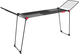 Vileda Infinity Flex Ultimate Extendable Telescopic Frame Clothes Airer for Large Textiles Sturdy Frame Less Marks on Clothes Thanks to XXL Drying Rods Pre-Assembled Clothes Airer
