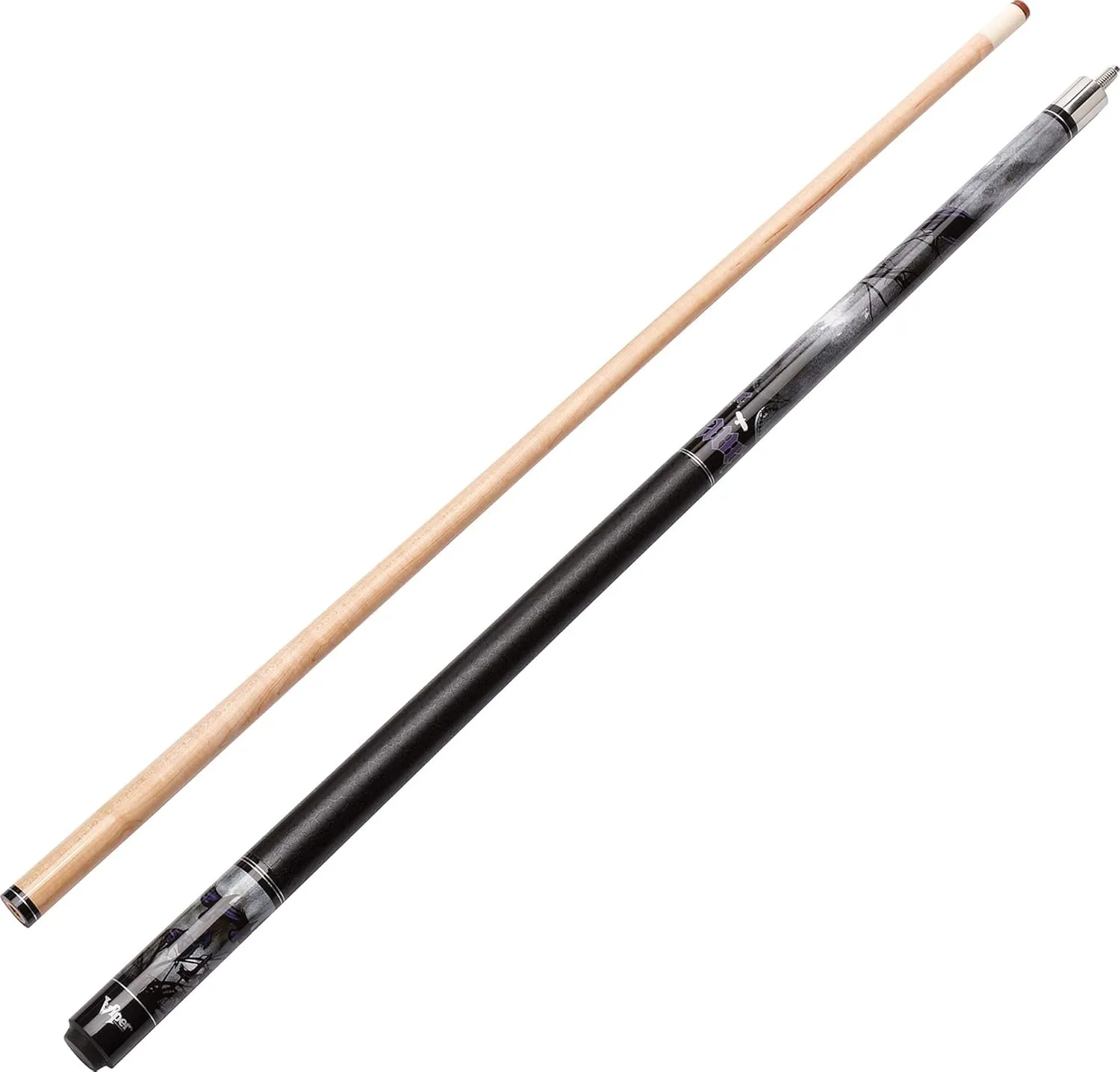Viper Underground 58" 2-Piece Billiard/Pool Cue, The Raven