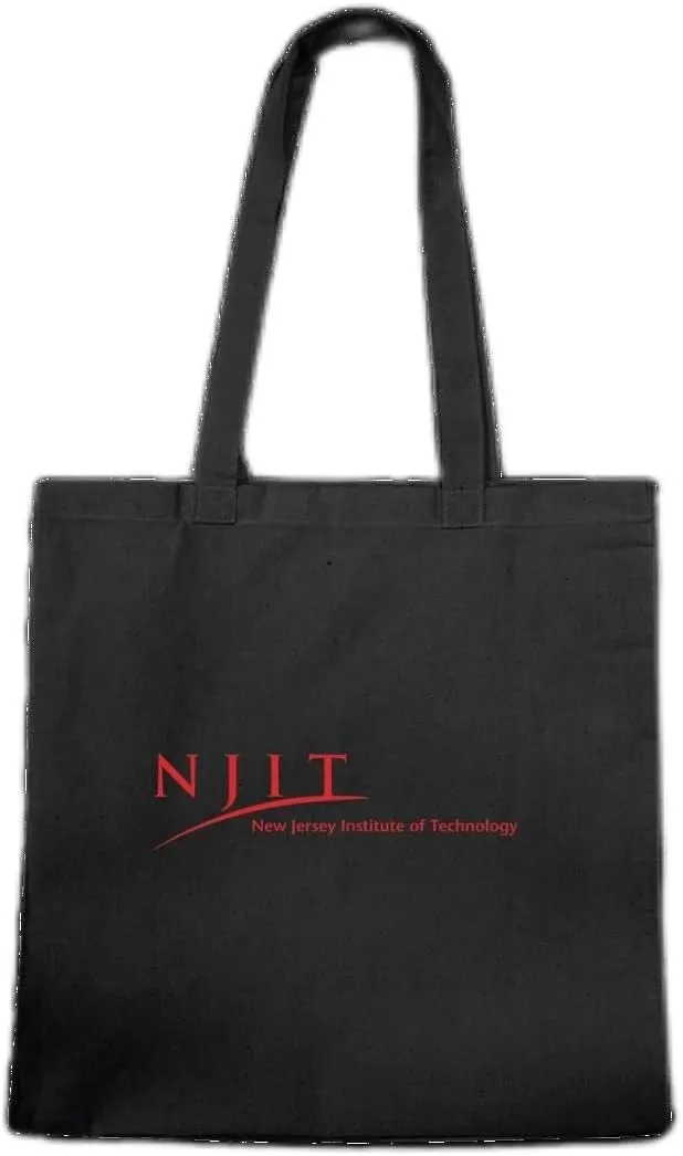 W Republic 1101-555-BLK Jersey Institute of Technology Highlanders Institutional Tote Bag Black - One Size