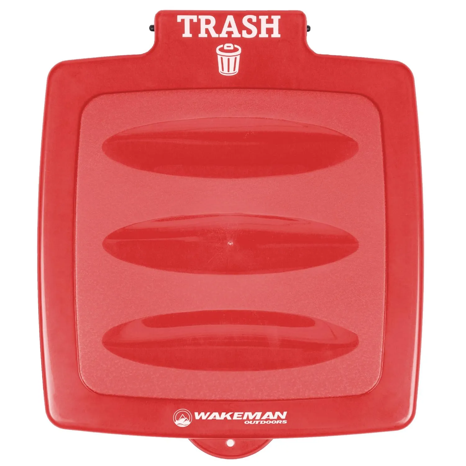 Wakeman Portable Trash Bag Holder - Collapsible Trashcan for Garbage - Indoor/Outdoor Use Ideal for Camping, Recycling, and More Outdoors (Red)