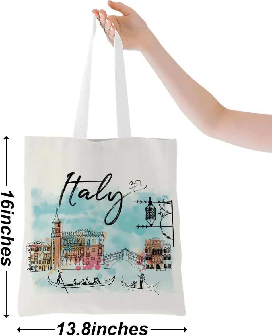 Watercolor New York Paris Chicago Nashville Italy California Lover Gifts Tote Bag Beach Bag Travel Souvenir Gift