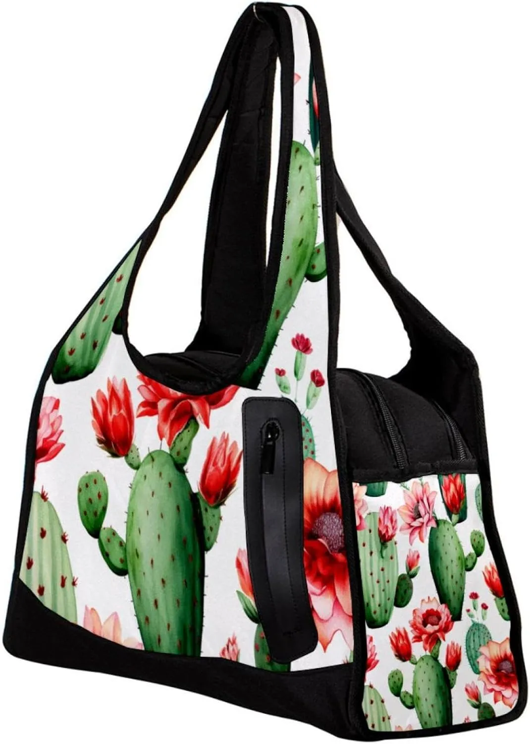 Weekender Travel Bag,Small Gym Bag,Cactus Watercolor Plants,Gym Duffle Bag