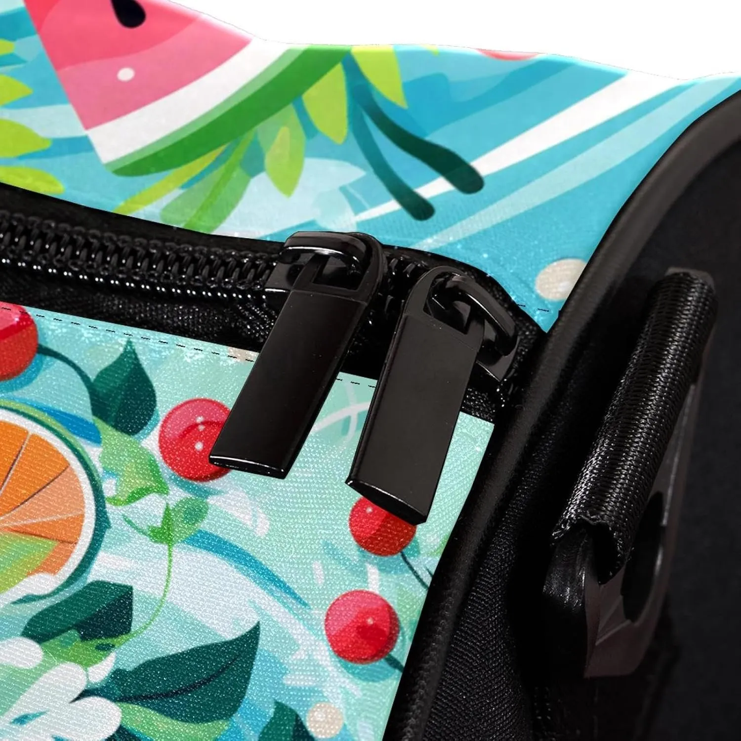 Weekender Travel Bag,Small Gym Bag,Cartoon Leaf Sea Watermelon,Gym Duffle Bag