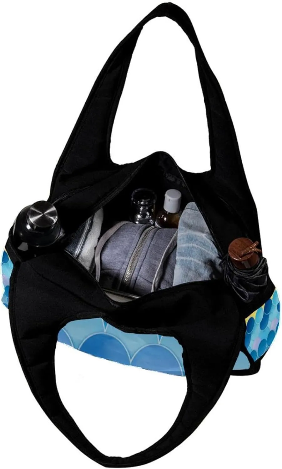 Weekender Travel Bag,Small Gym Bag,Colored Mermaid Fish Scales,Gym Duffle Bag