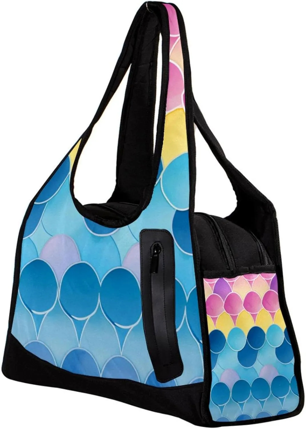 Weekender Travel Bag,Small Gym Bag,Colored Mermaid Fish Scales,Gym Duffle Bag