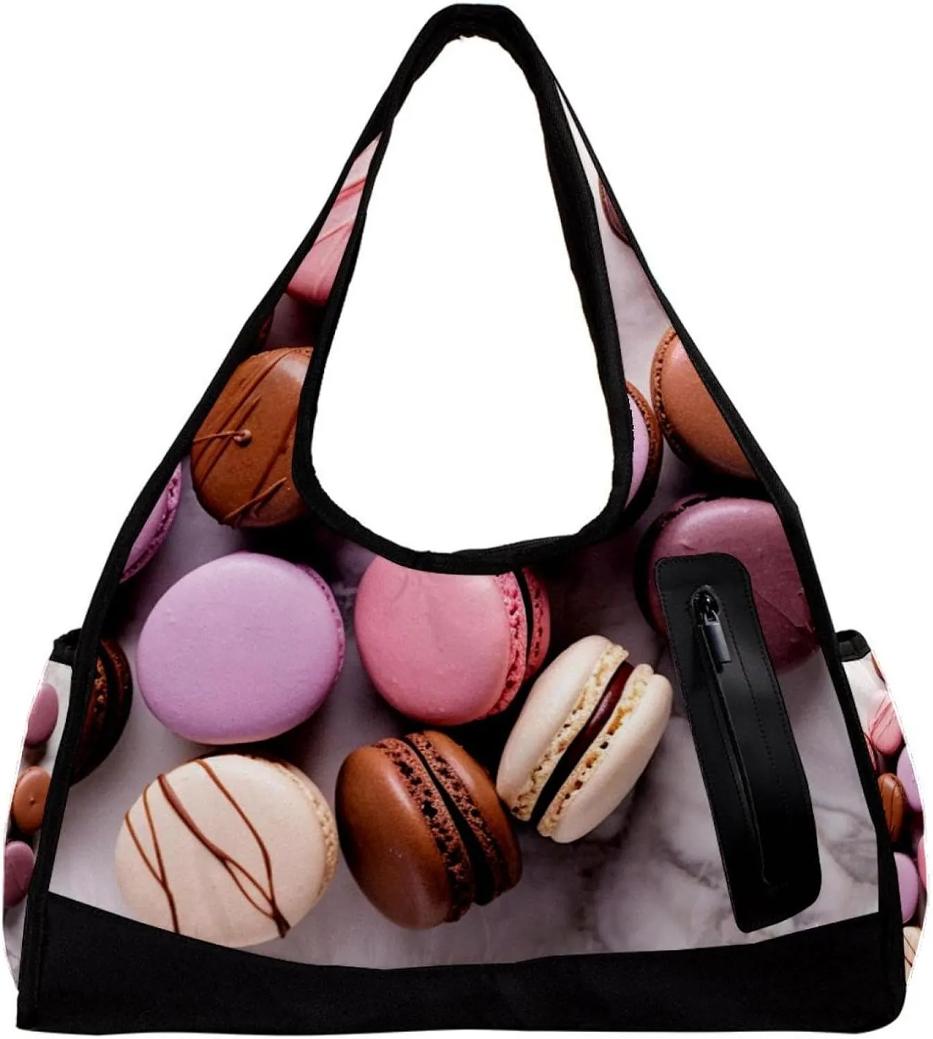 Weekender Travel Bag,Small Gym Bag,Dessert Cake and Marble,Gym Duffle Bag