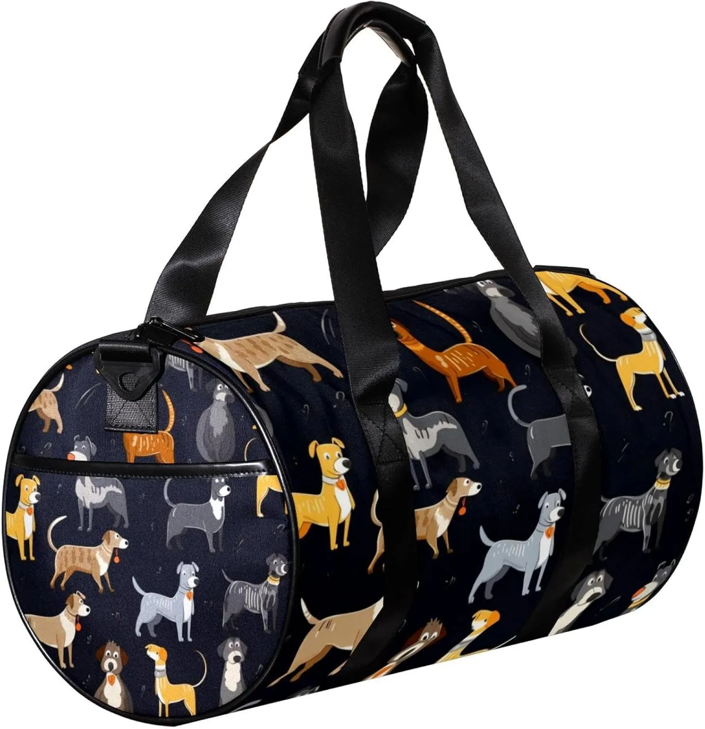 Weekender Travel Bag,Small Gym Bag,Dog Bone Gray,Gym Duffle Bag