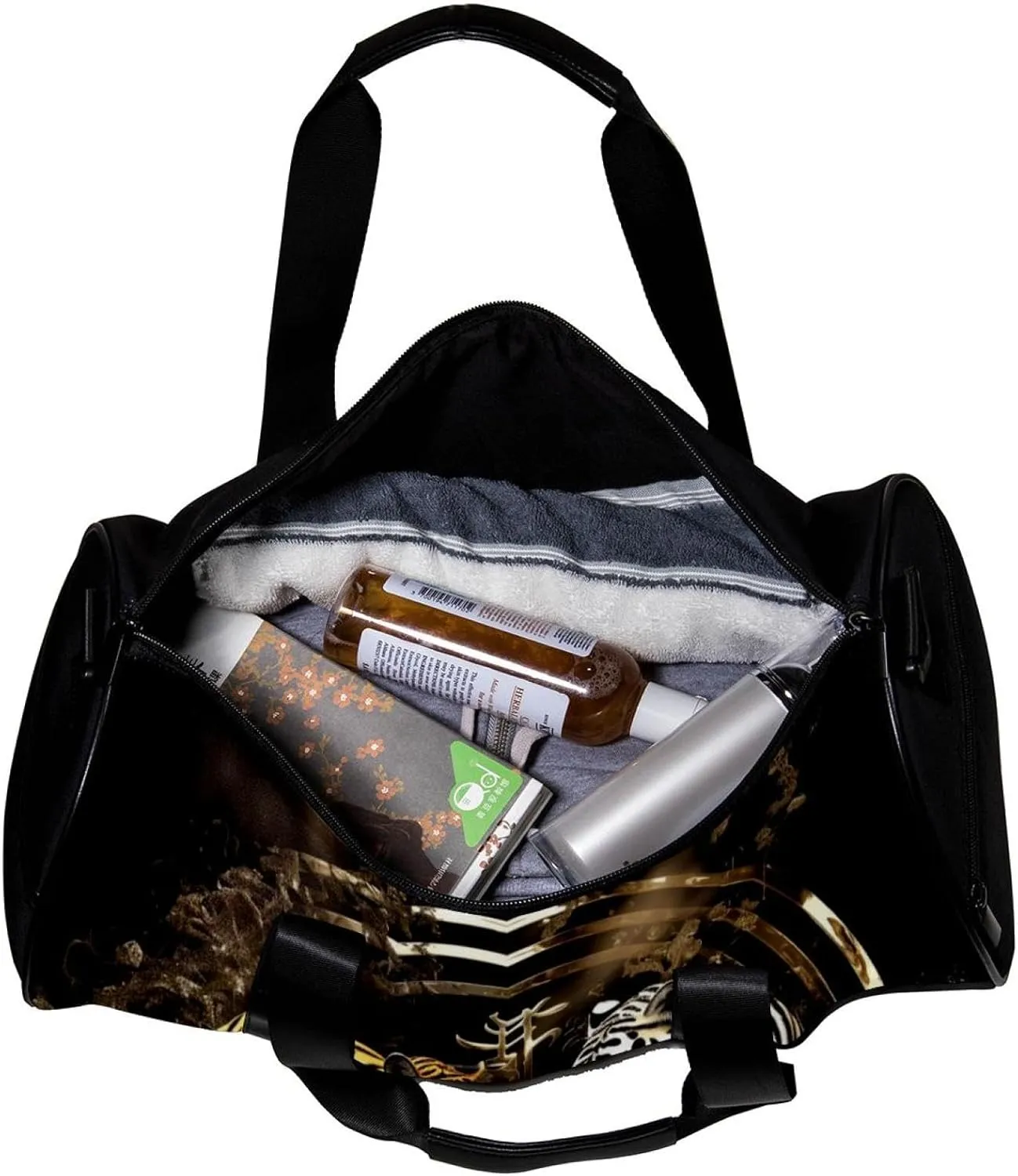 Weekender Travel Bag,Small Gym Bag,Dragon Tiger Tai Chi Gossip,Gym Duffle Bag