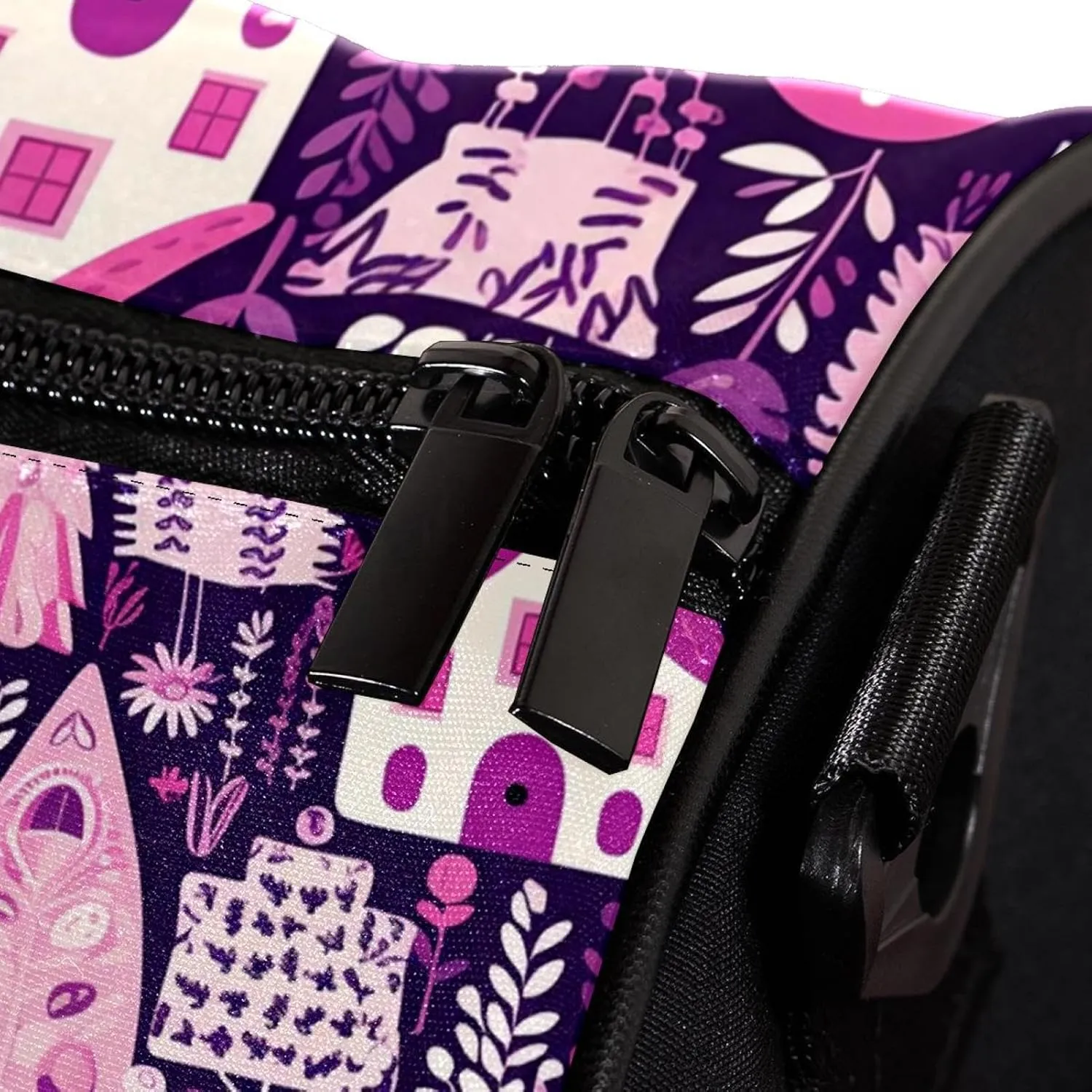 Weekender Travel Bag,Small Gym Bag,Egg Plant Tree Garden,Gym Duffle Bag