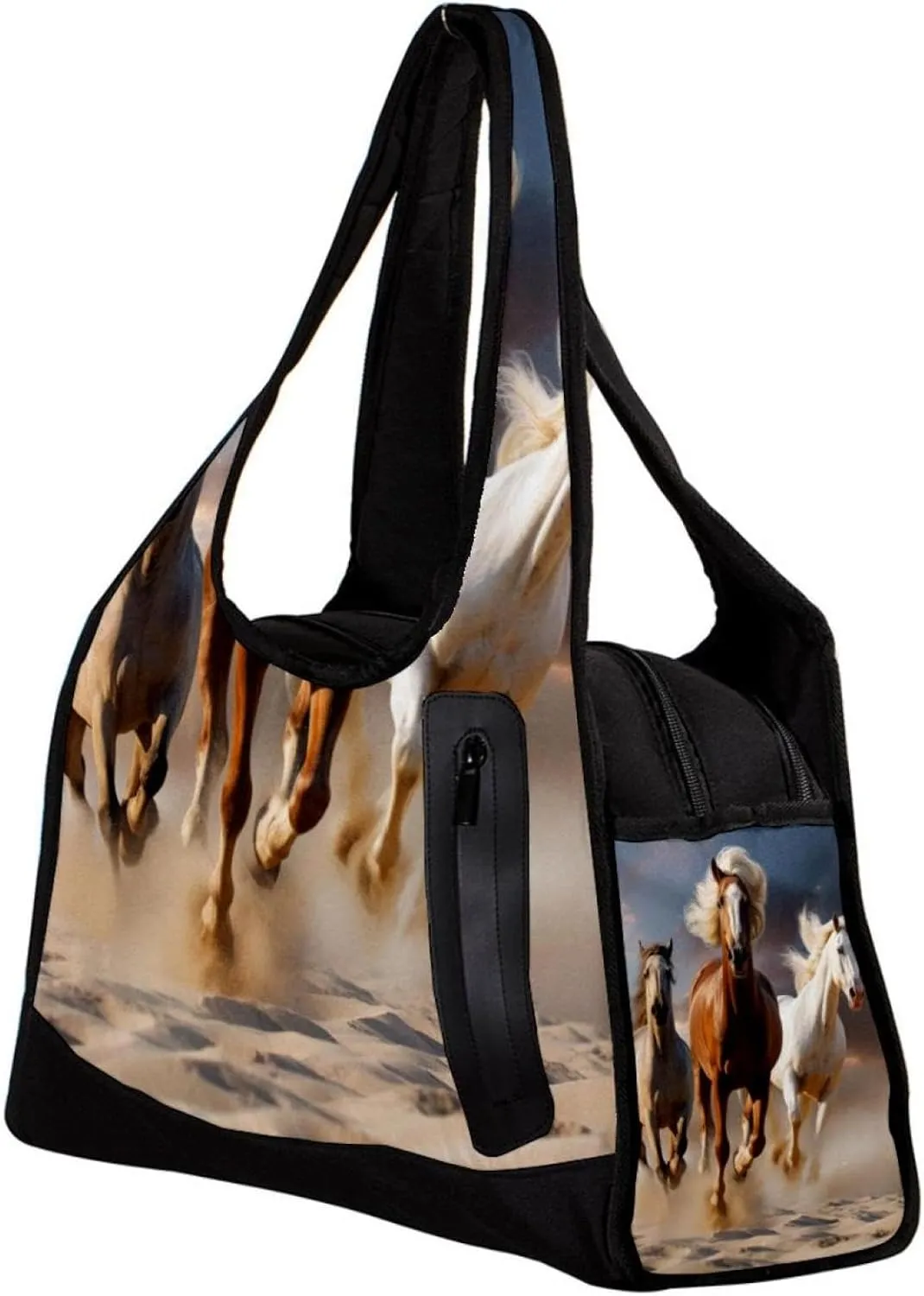 Weekender Travel Bag,Small Gym Bag,Funny African Animal Horse,Gym Duffle Bag