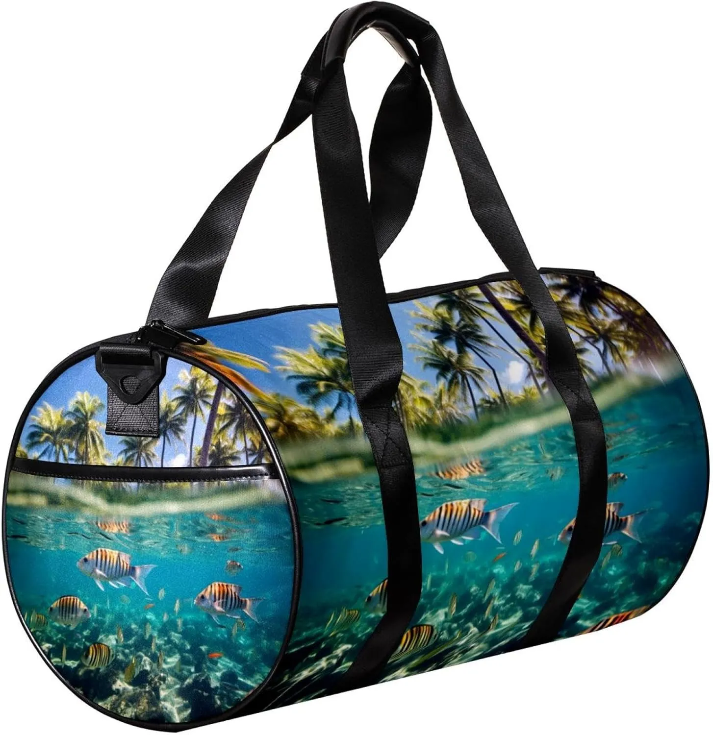 Weekender Travel Bag,Small Gym Bag,Tropicalis Tree Sea Bean,Gym Duffle Bag