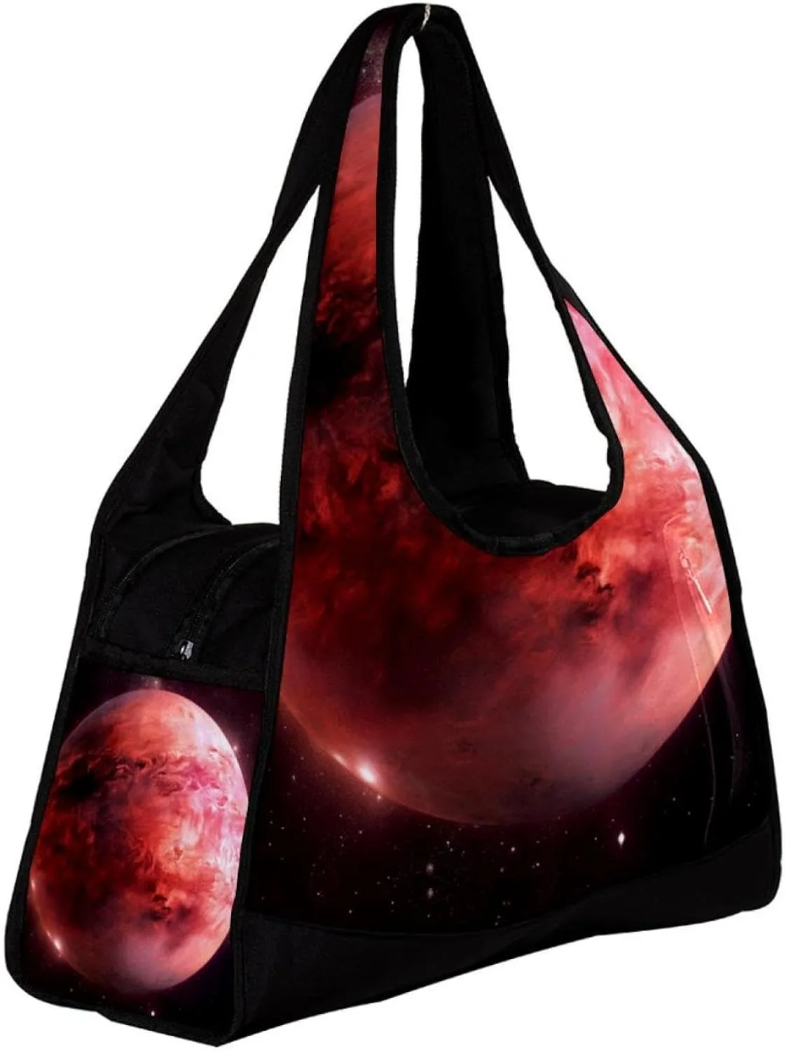 Weekender Travel Bag,Small Gym Bag,Universe Space Planet Galaxy,Gym Duffle Bag