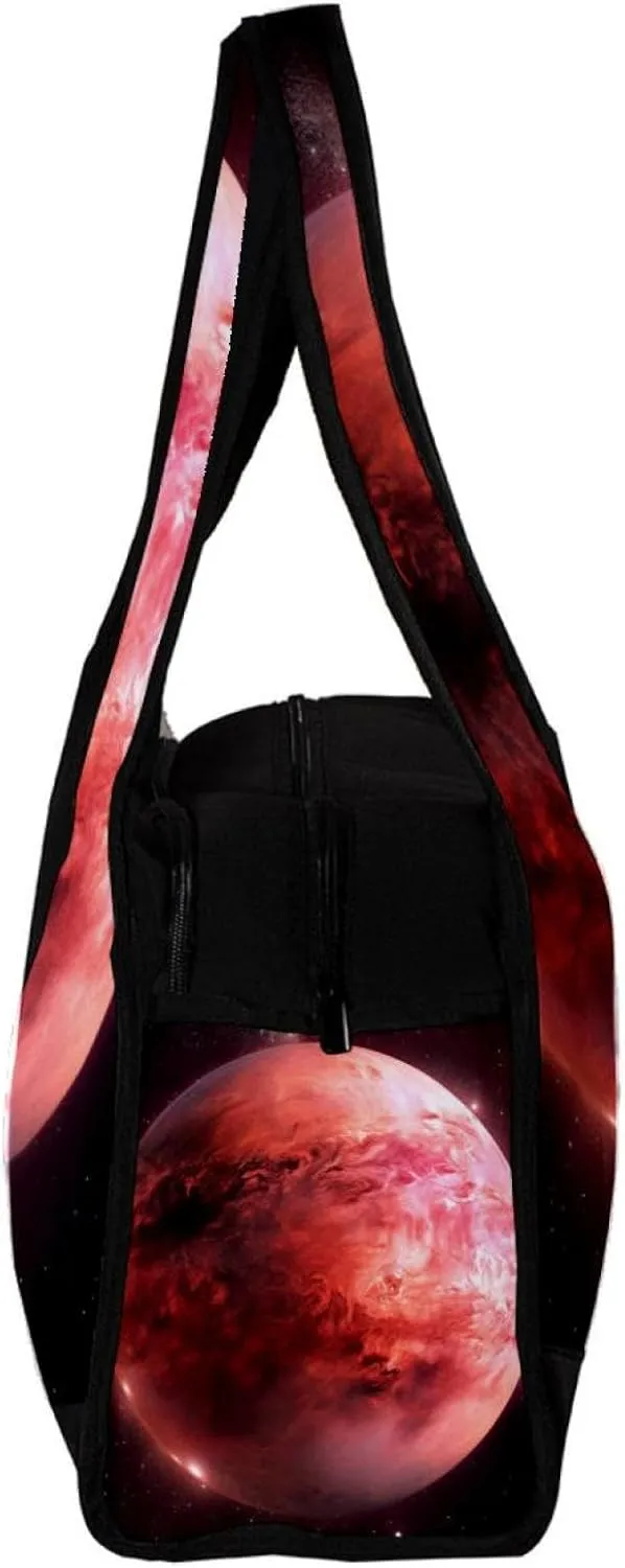 Weekender Travel Bag,Small Gym Bag,Universe Space Planet Galaxy,Gym Duffle Bag