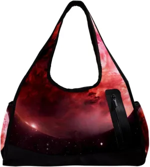 Weekender Travel Bag,Small Gym Bag,Universe Space Planet Galaxy,Gym Duffle Bag