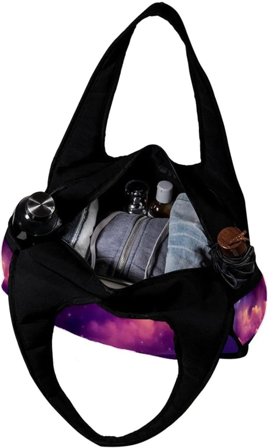 Weekender Travel Bag,Small Gym Bag,Universe Stars Galaxy,Gym Duffle Bag