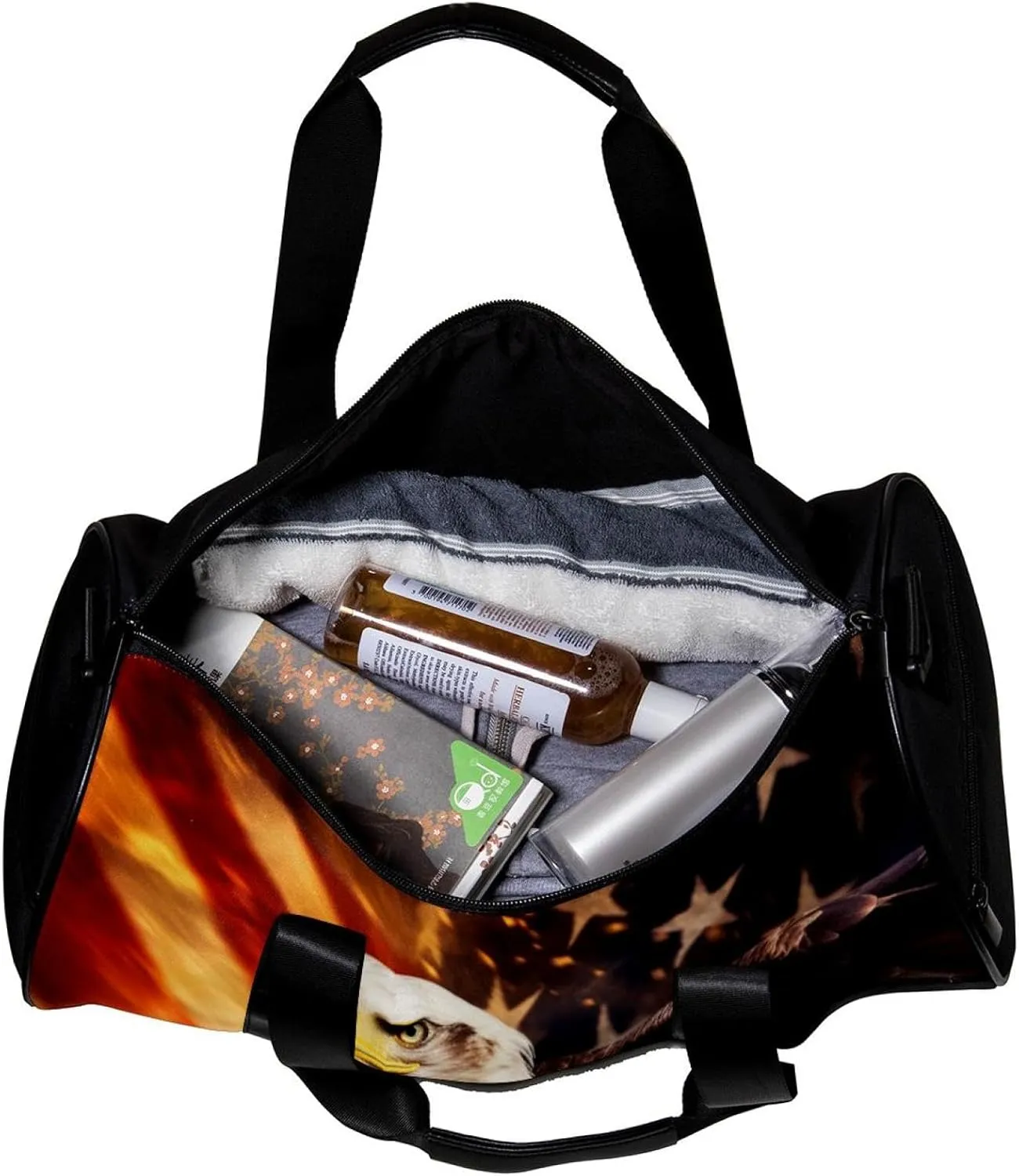 Weekender Travel Bag,Small Gym Bag,Usa Flag Eagle,Gym Duffle Bag