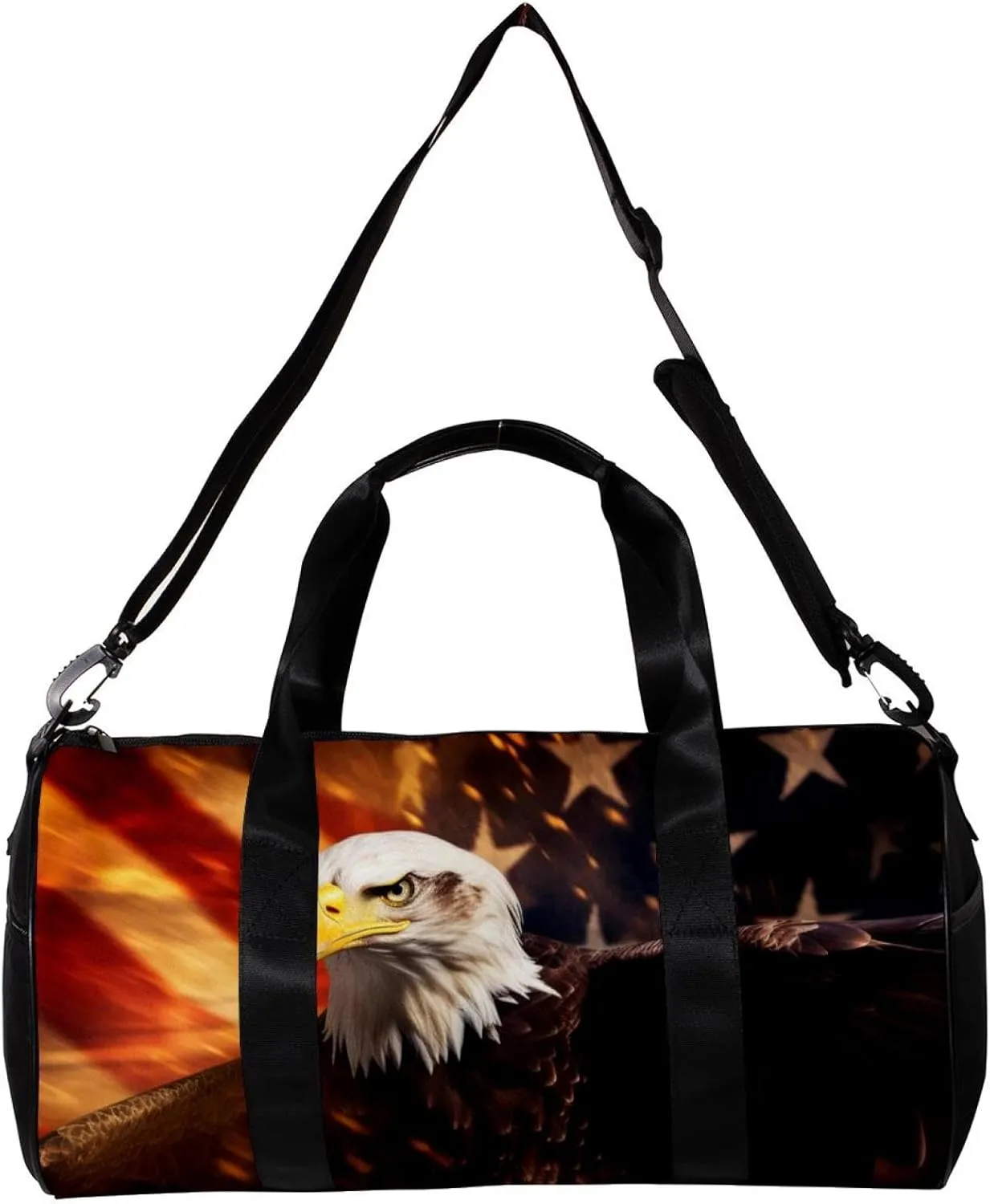 Weekender Travel Bag,Small Gym Bag,Usa Flag Eagle,Gym Duffle Bag