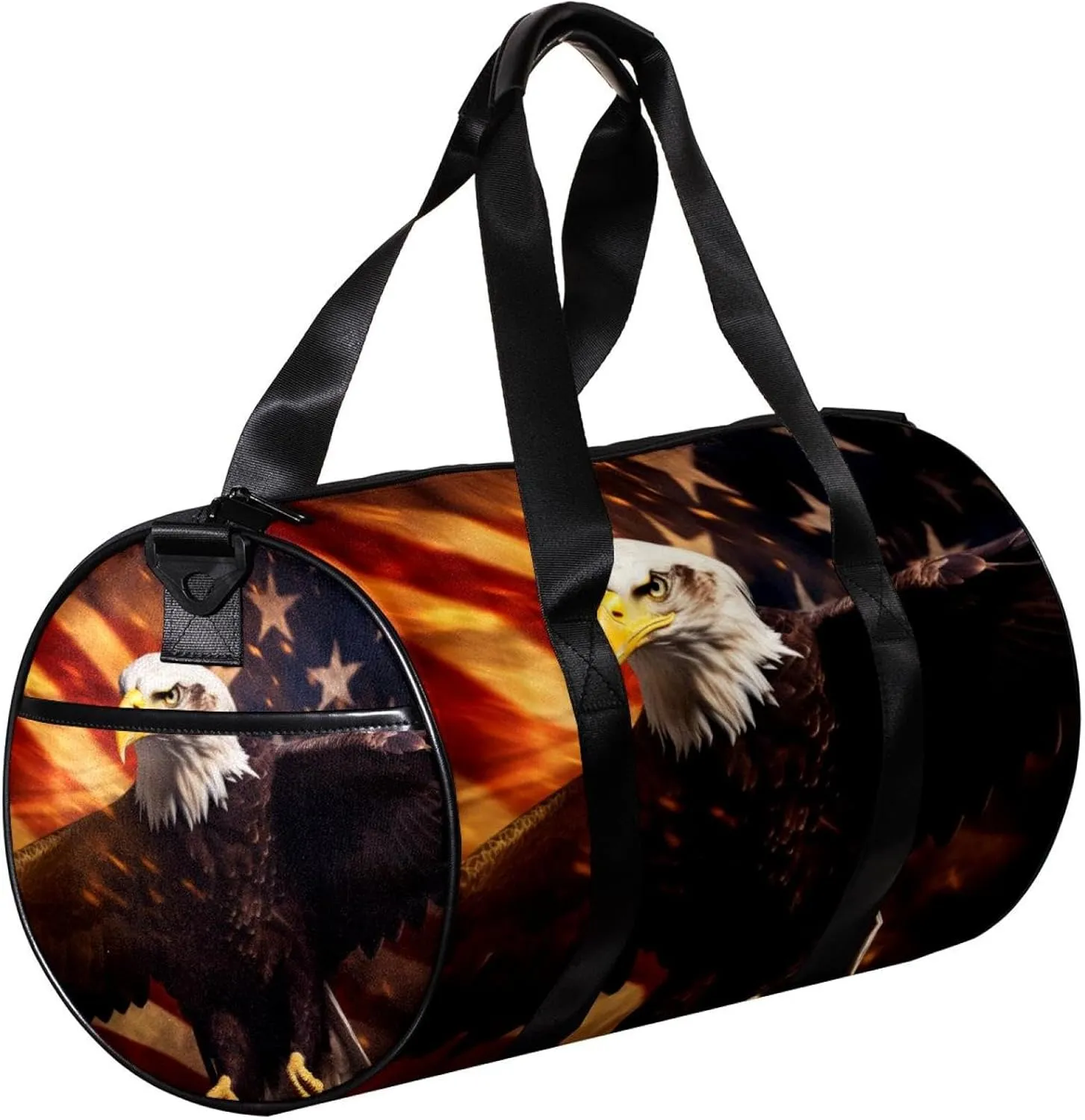 Weekender Travel Bag,Small Gym Bag,Usa Flag Eagle,Gym Duffle Bag