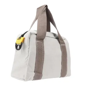 Wide Mouth Tool Bag, Hardware Storage Bag with Large Capacity and Plumbers Handle for Wrenches, Screwdrivers, Pliers (12in / 30.5cm)