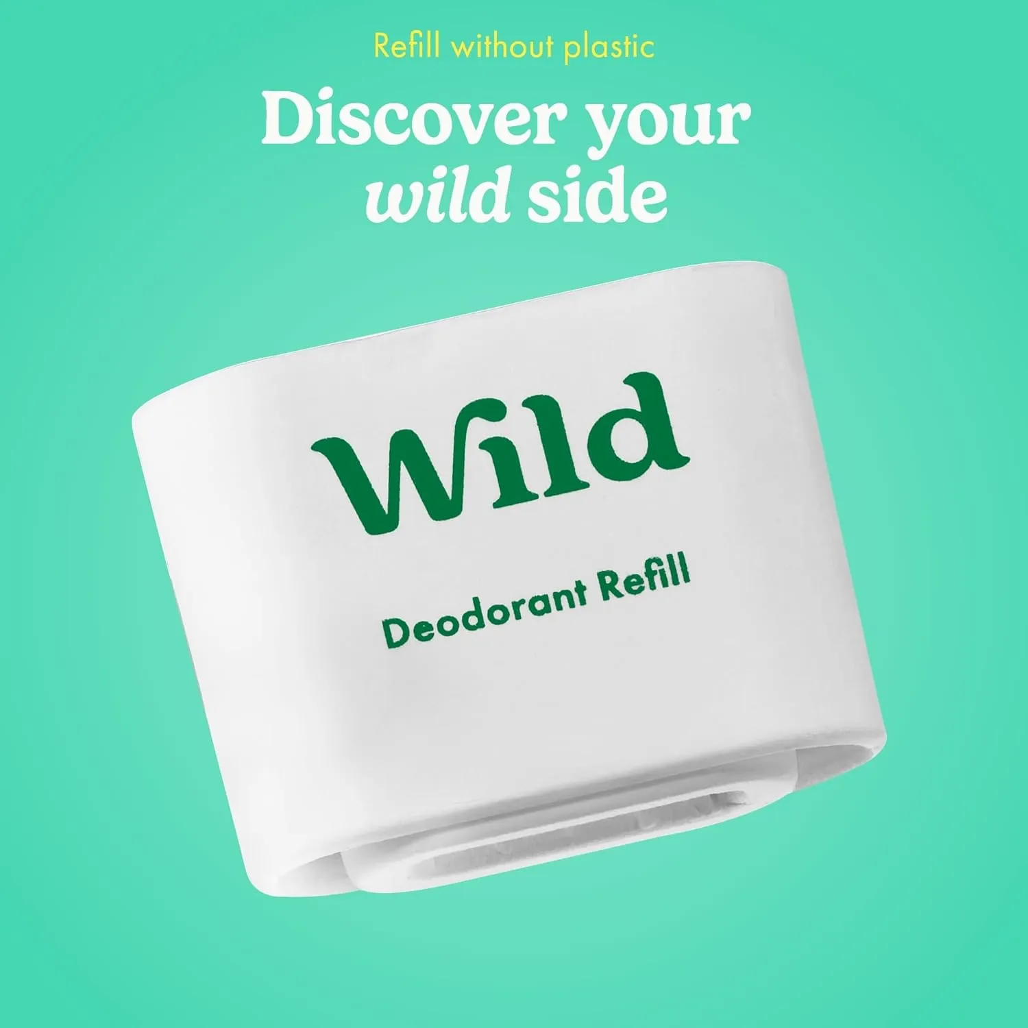Wild - Purple Case with Refill Variety Pack - Refillable Deodorant - Aluminum Free - Includes Fresh Cotton & Sea Salt, Cherry Blossom and Coconut & Vanilla Scents - Vegan