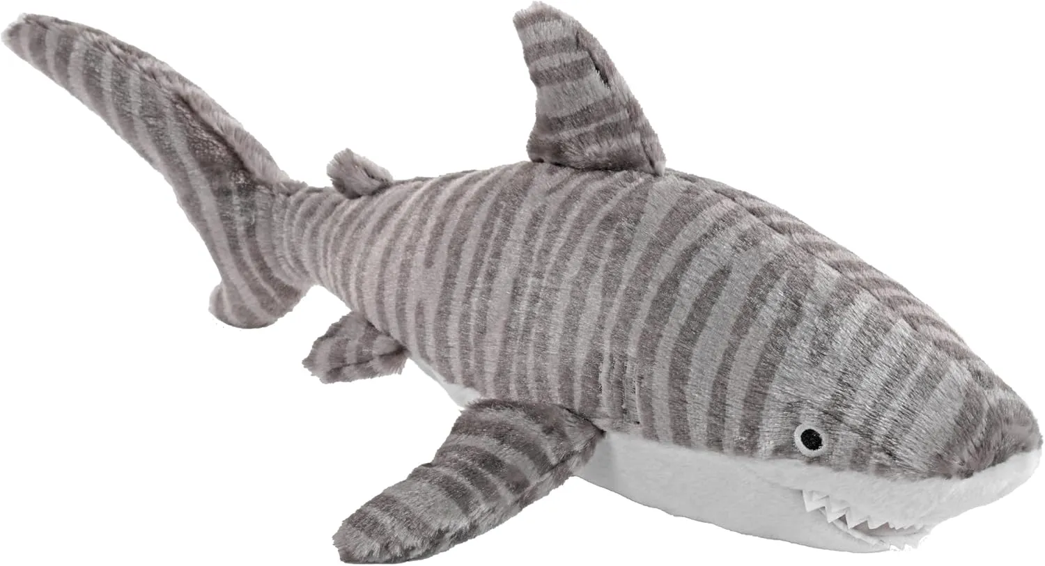 Wild Republic Cuddlekins Eco Tiger Shark, Stuffed Animal, 12 Inches, Plush Toy, Fill is Spun Recycled Water Bottles, Eco Friendly