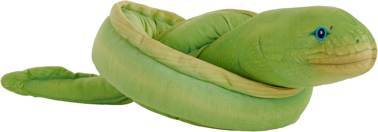 Wild Republic Snakes Eco Moray EEL, Stuffed Animal, 54 Inches, Plush Toy, Fill is Spun Recycled Water Bottles, Eco Friendly