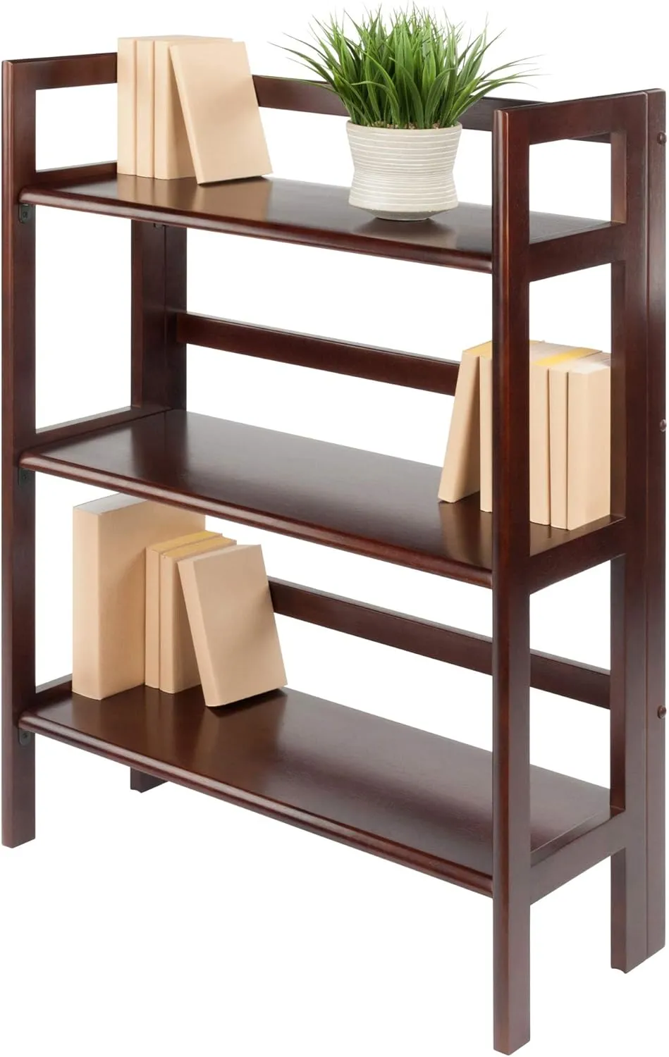 Winsome Wood Terry Shelving, Walnut, 3