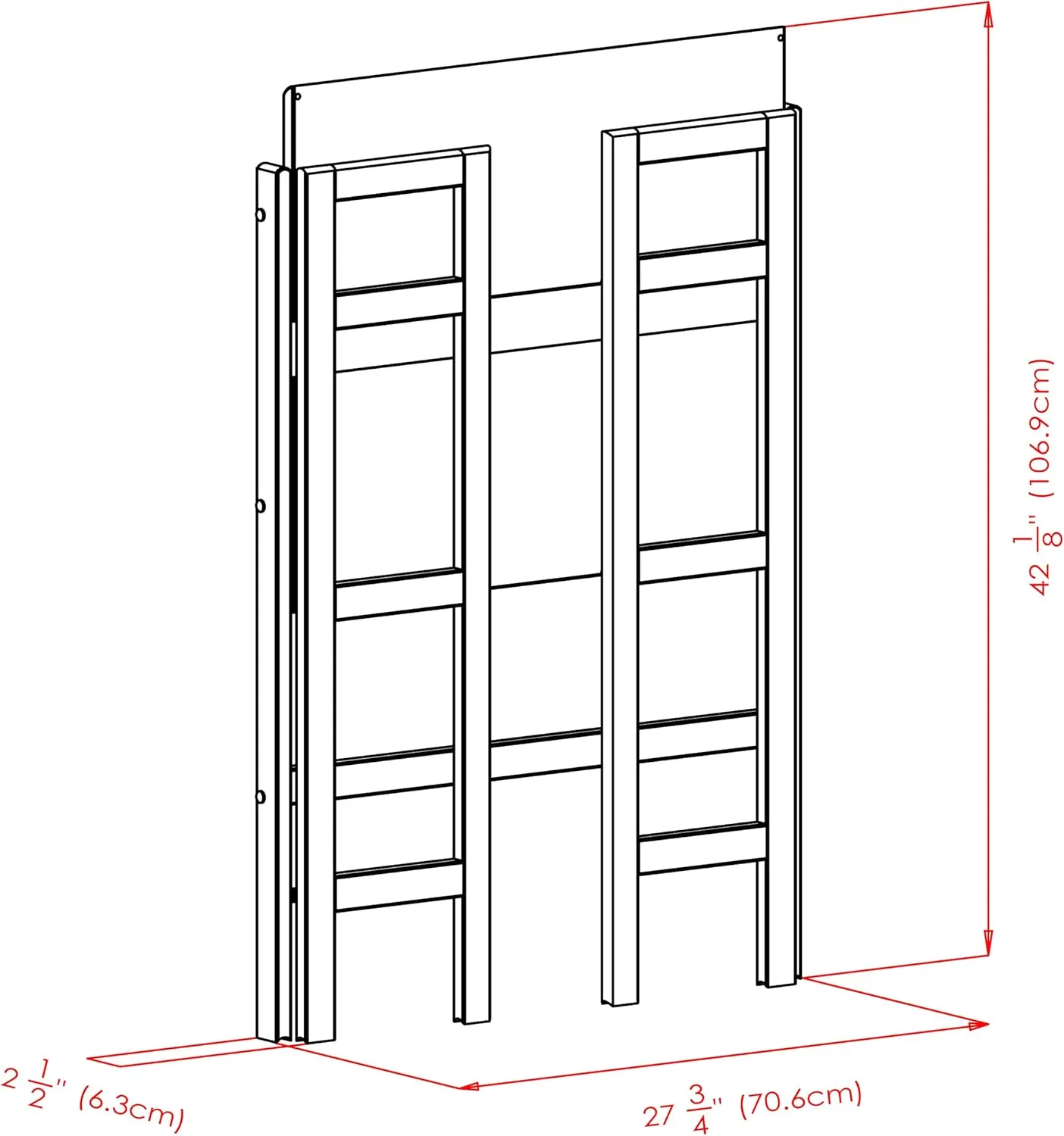 Winsome Wood Terry Shelving, Walnut, 3