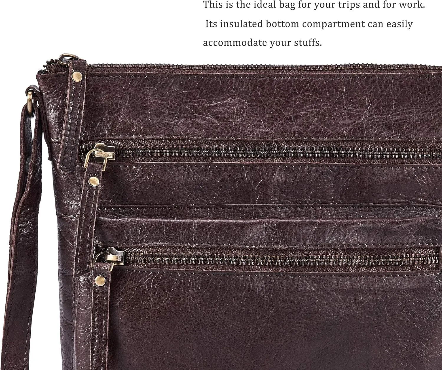 Wise Owl Accessories Small Crossbody Bags for Women Real Leather Purse Handbags Crossover Over the Shoulder Pocketbook
