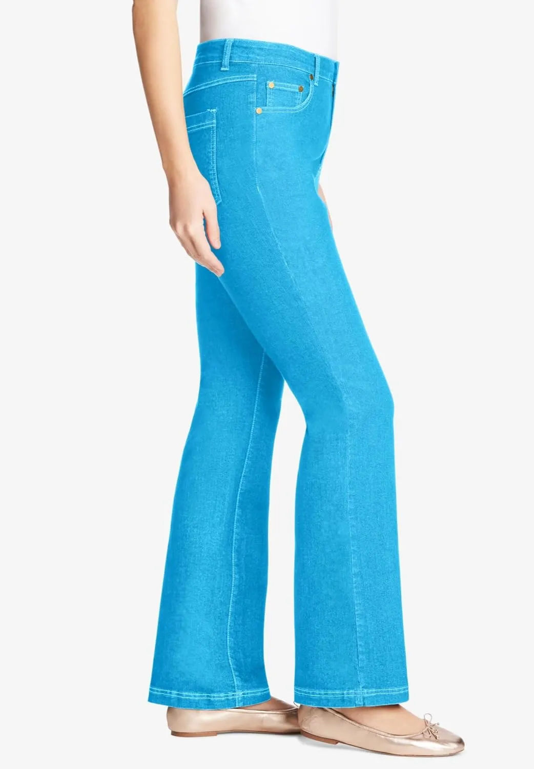 Woman Within Plus Size Bootcut Stretch Denim Jean